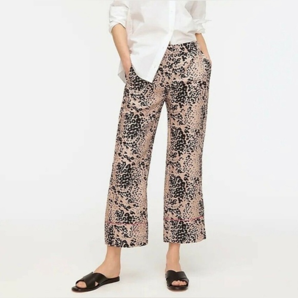 J.Crew High-rise Peyton pant in leopard print